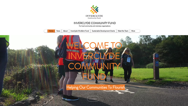 Screenshot of the Inverclyde Community Fund SCIO website