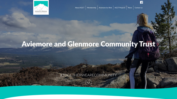 Screenshot of the The Aviemore and Glenmore Community Trust website