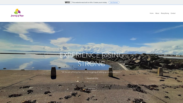 Screenshot of the Journey of Hope (SCIO) website