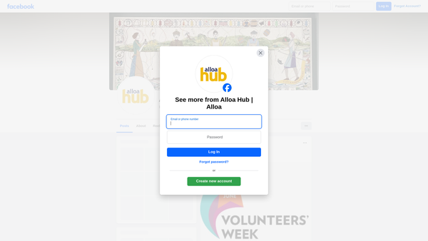 Screenshot of the Alloa Hub Limited website