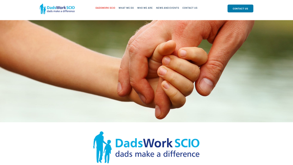 Screenshot of the DadsWork SCIO website