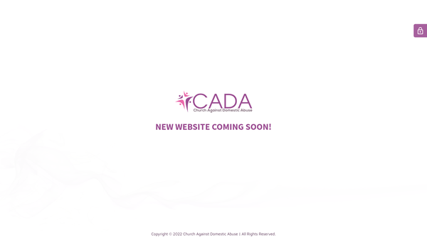 Screenshot of the Church Against Domestic Abuse [CADA] website