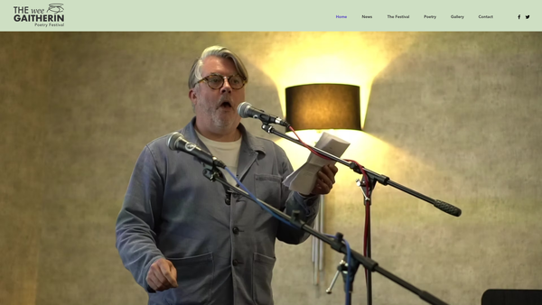 Screenshot of the The Wee Gaitherin SCIO website
