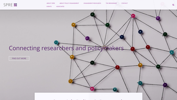 Screenshot of the The Scottish Policy and Research Exchange website