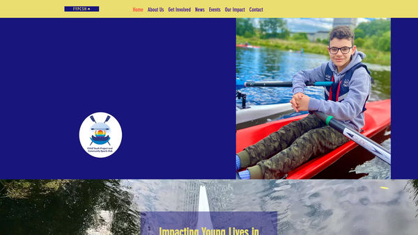 Screenshot of the Firhill Youth Project and Community Sports Hub SCIO website