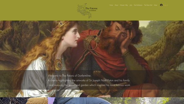 Screenshot of the The Patons of Dunfermline SCIO website