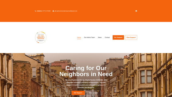 Screenshot of the G61/G62 Community Response website