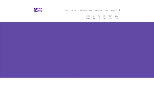 Screenshot of the Muslim Welfare House Scotland website