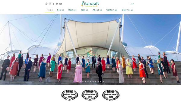 Screenshot of the Pitchcraft website