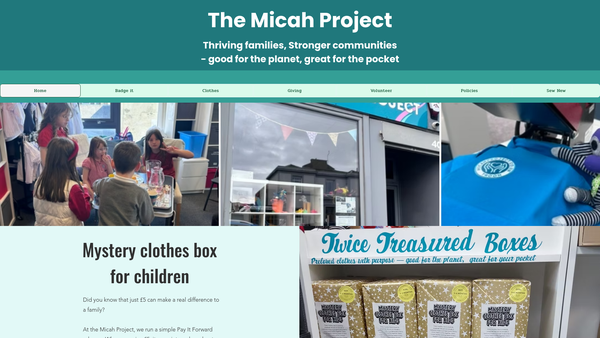 Screenshot of the Micah Project Troon [SCIO] website