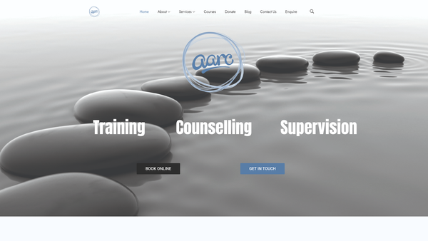 Screenshot of the AARC Services Ltd website