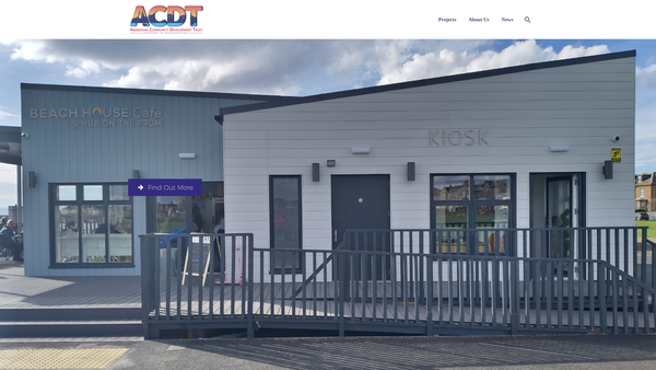 Screenshot of the Ardrossan Community Development Trust Ltd website