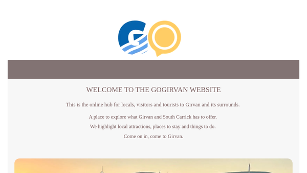 Screenshot of the GoGirvan Community Led Regeneration website