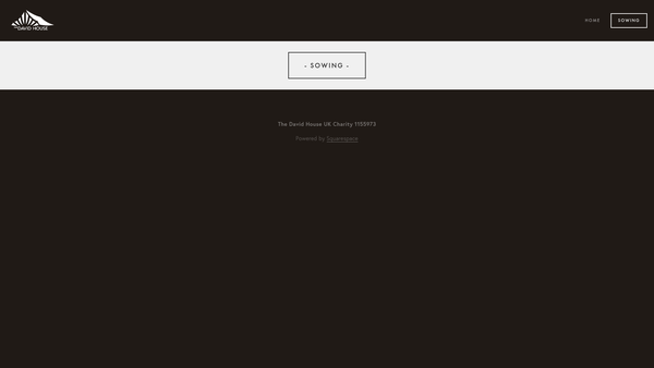 Screenshot of the The David House website