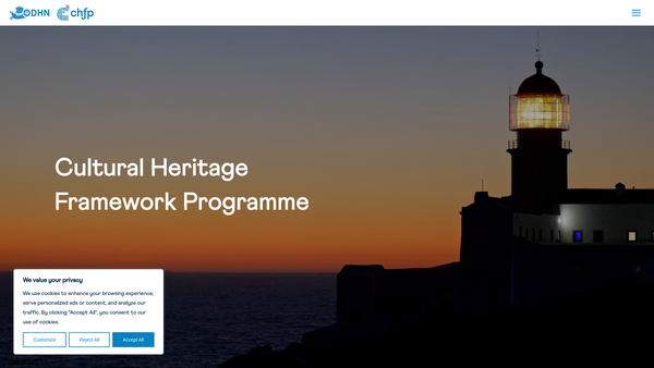 Screenshot of the Ocean Decade Heritage Network UK [SCIO] website