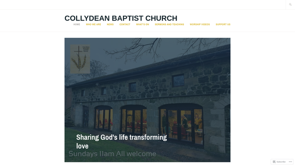 Screenshot of the Collydean Granary Baptist Church website