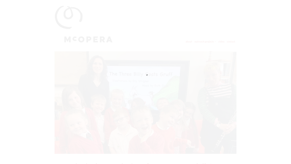 Screenshot of the McOpera website