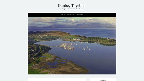 Screenshot of the Dunbeg Together website