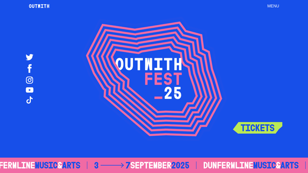 Screenshot of the Outwith Festival website
