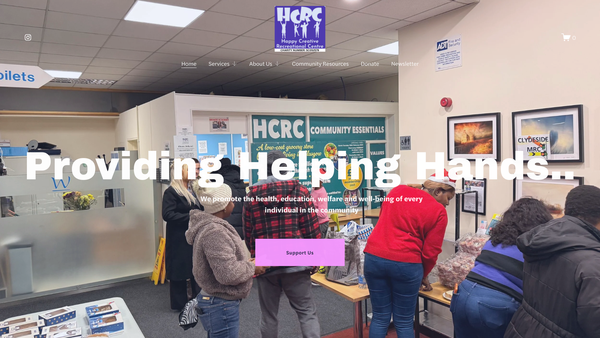 Screenshot of the Happy Creative Recreational Centre website