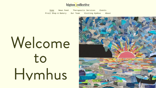 Screenshot of the Bigton Collective Ltd website