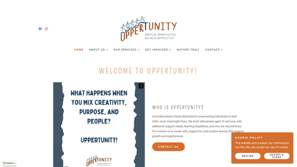 Screenshot of the Uppertunity Limited website