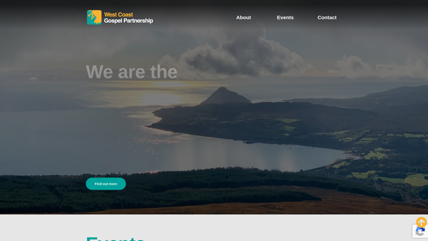 Screenshot of the West Coast Gospel Partnership website