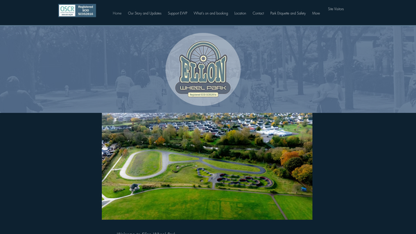 Screenshot of the Ellon Wheel Park Group website
