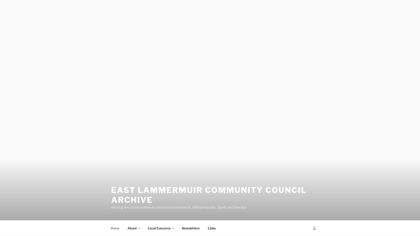 Screenshot of the East Lammermuir Community Benefit Trust website