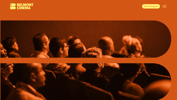 Screenshot of the Belmont Community Cinema Ltd website