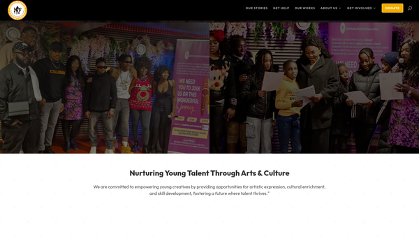 Screenshot of the Norinemindeyes Culture Connect Incorporated website