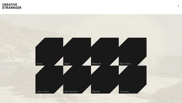 Screenshot of the Creative Stranraer website