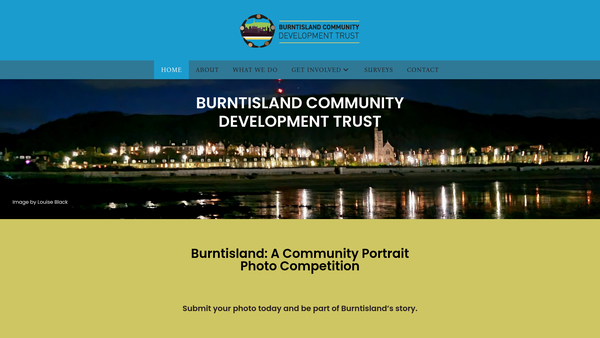 Screenshot of the Burntisland Community Development Trust website