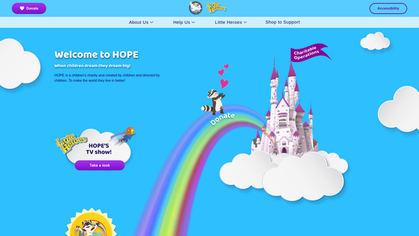 Screenshot of the Humanitarian Operations website