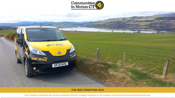 Screenshot of the Communities in Motion CT website