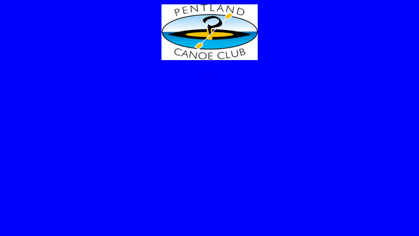 Screenshot of the Pentland Canoe Club website