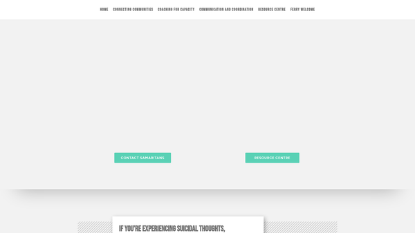 Screenshot of the Forth SPAN (Suicide Prevention Action Network) website