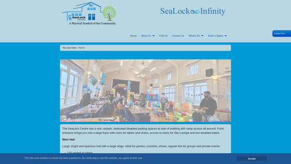 Screenshot of the SeaLock Infinity website