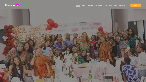 Screenshot of the EmpowerHer [SCIO] website
