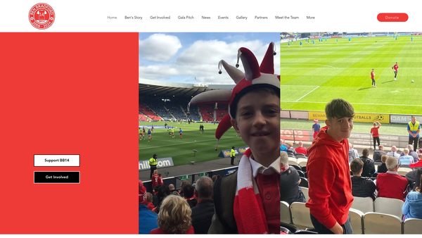Screenshot of the Ben Bradford 14 SCIO website