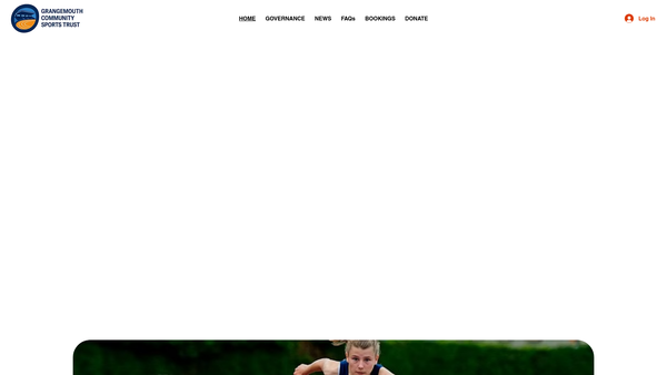 Screenshot of the Grangemouth Community Sports Trust website