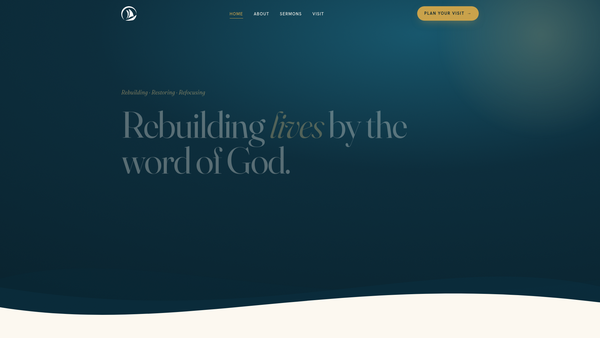 Screenshot of the The Watergate Church website