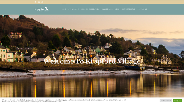 Screenshot of the The Kippford Association website