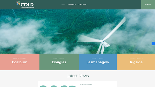 Screenshot of the Cdlr SCIO website