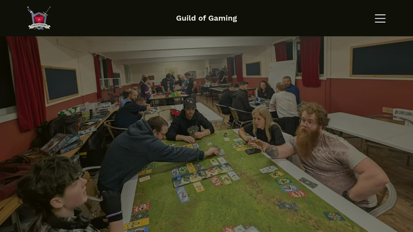 Screenshot of the Guild of Gaming website
