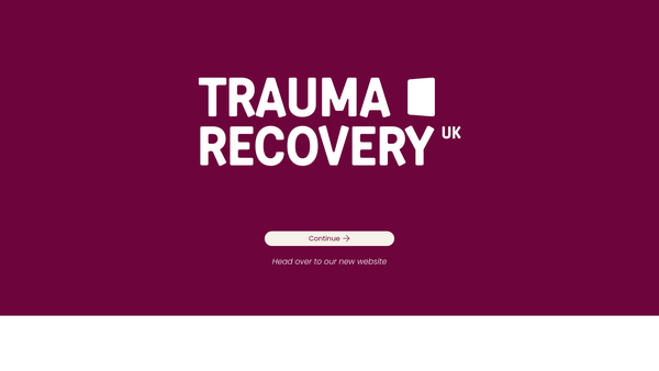 Screenshot of the Trauma Recovery Centre website