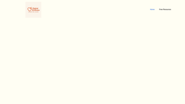 Screenshot of the Digital Kindness website