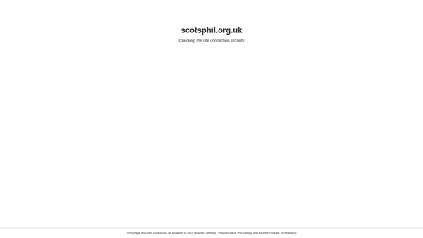 Screenshot of the The Scots Philosophical Association SCIO website