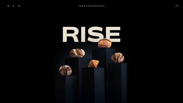 Screenshot of the Freedom Bakery Foundation SCIO website