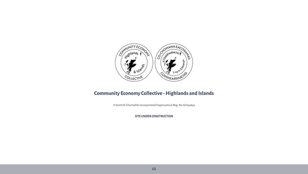 Screenshot of the Community Economy Collective - Highlands and Islands website